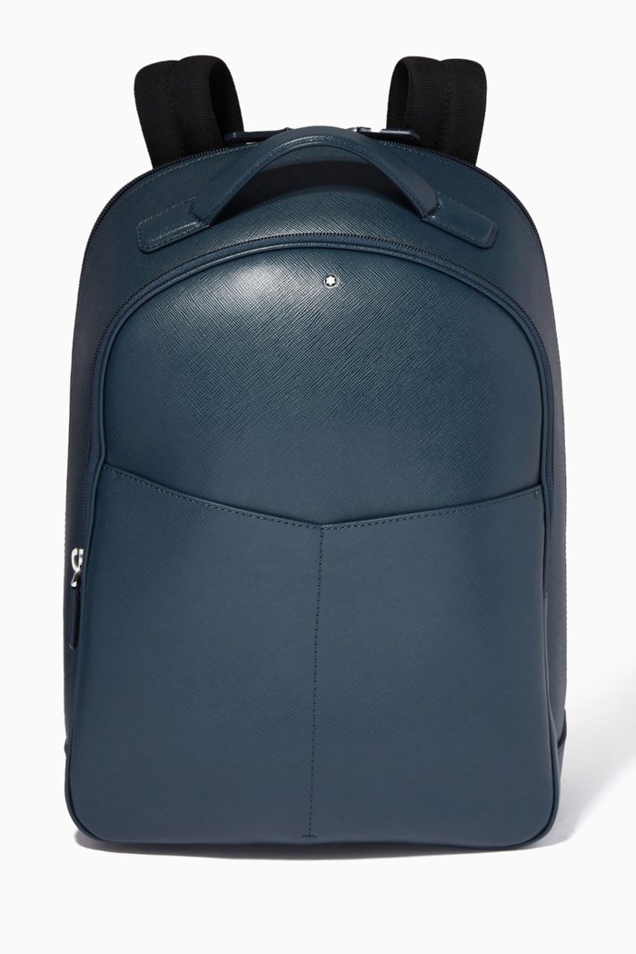 

Montblanc Sartorial Small Backpack in Saffiano Leather, Blue