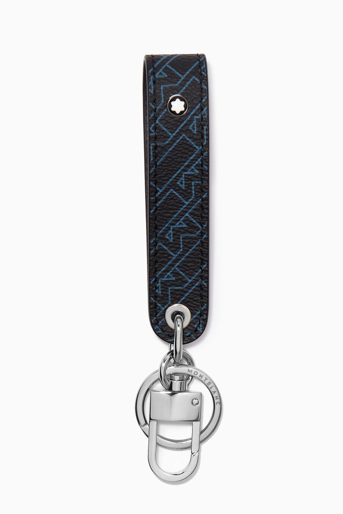 

Montblanc M_Gram 4810 Loop Key Fob in Coated Canvas, Blue