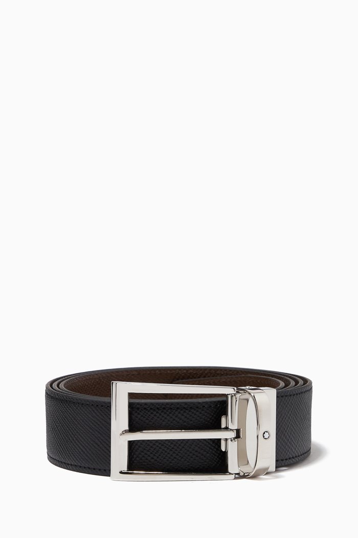 

Reversible Belt in Leather, 35mm, Black