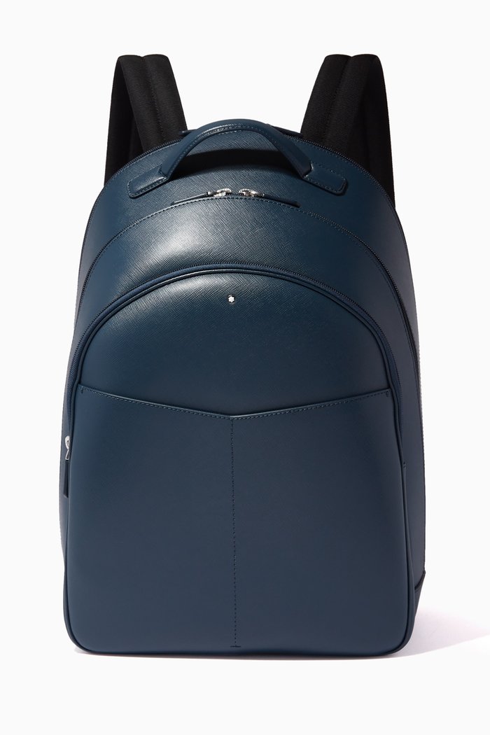 

Montblanc Sartorial Large Backpack in Saffiano Leather, Blue