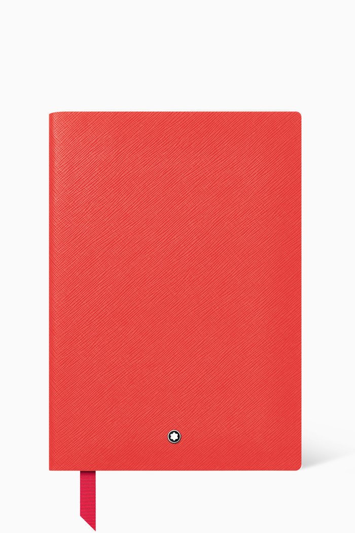

Lined Notebook #146 in Saffiano Leather, Red