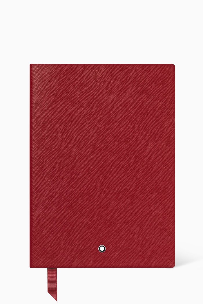 

Lined Notebook #146 in Saffiano Leather, Red