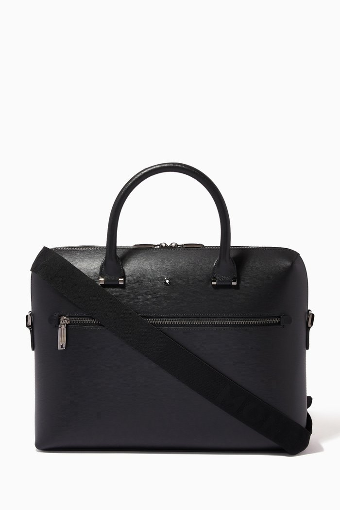 4810 Westside Slim Document Case in Leather, Black