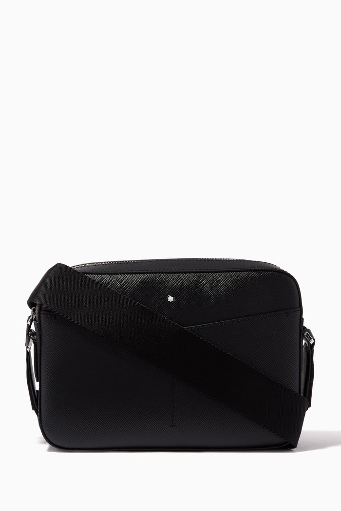 

Montblanc Sartorial Messenger Bag in Leather, Black