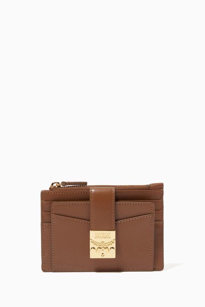 Mini Patricia Card Case in Spanish Leather, Neutral