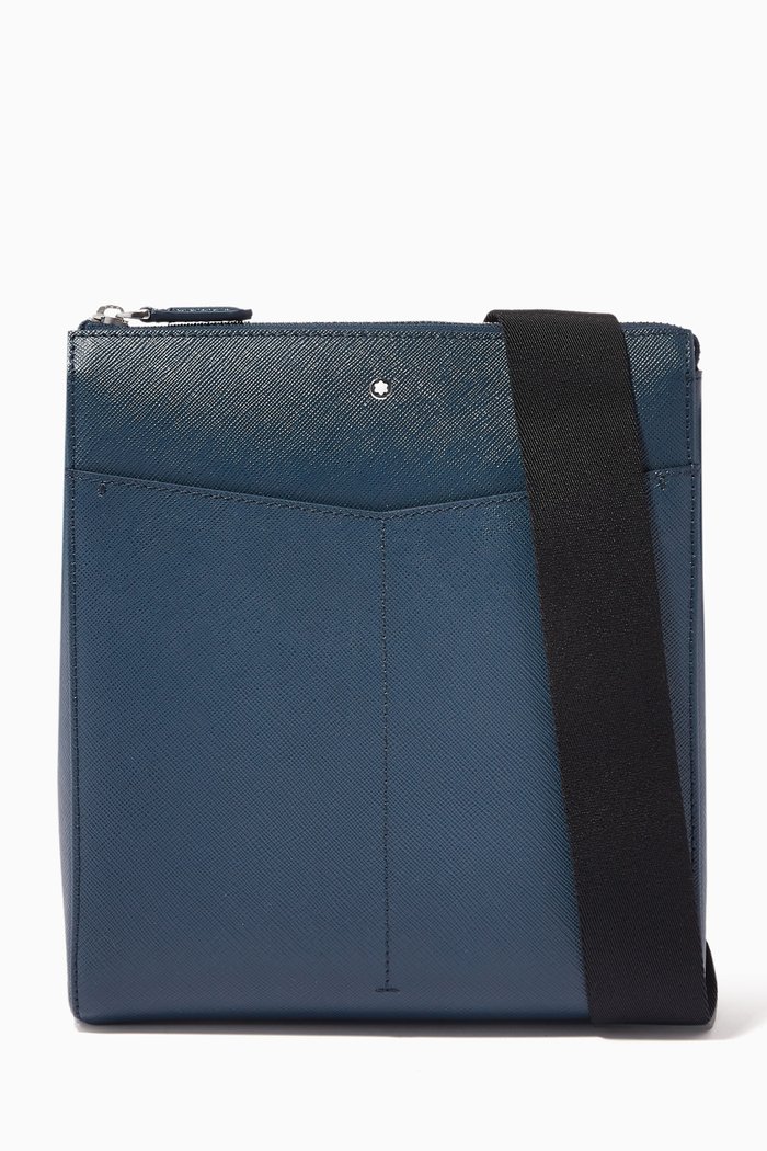 

Montblanc Sartorial Envelope Bag in Leather, Blue