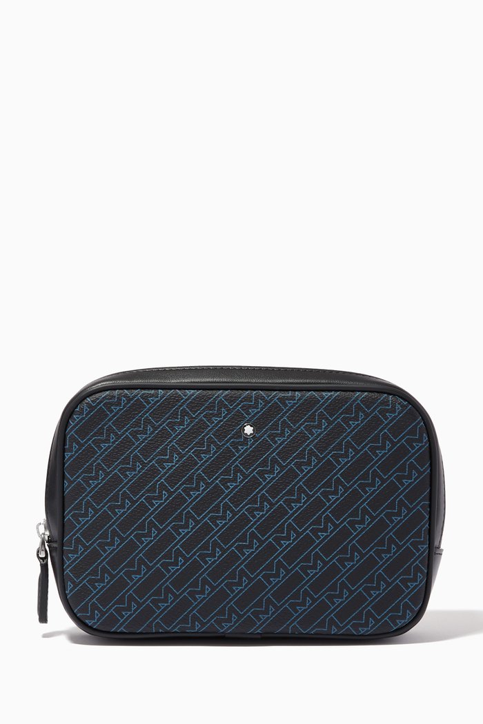

Montblanc M_Gram 4810 Vanity Bag in Coated Canvas, Blue