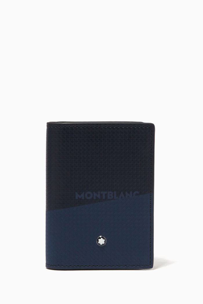 

Montblanc Extreme 2.0 Business Card Holder in Leather, Blue