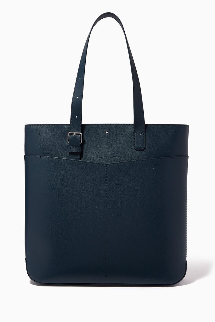 

Montblanc Sartorial Vertical Tote in Saffiano Leather, Blue