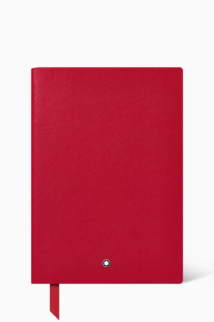 

Lined Notebook #146 in Saffiano Leather, Red