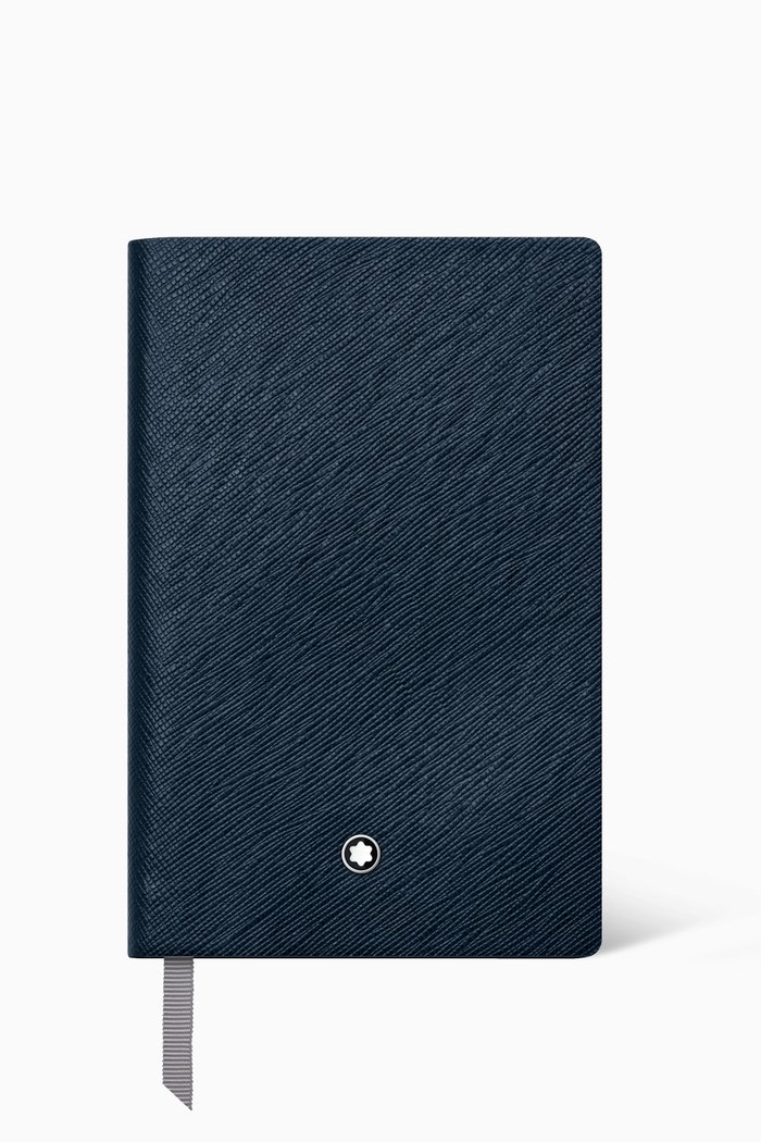 Fine Stationery Lined Notebook #148 in Saffiano Leather, Blue