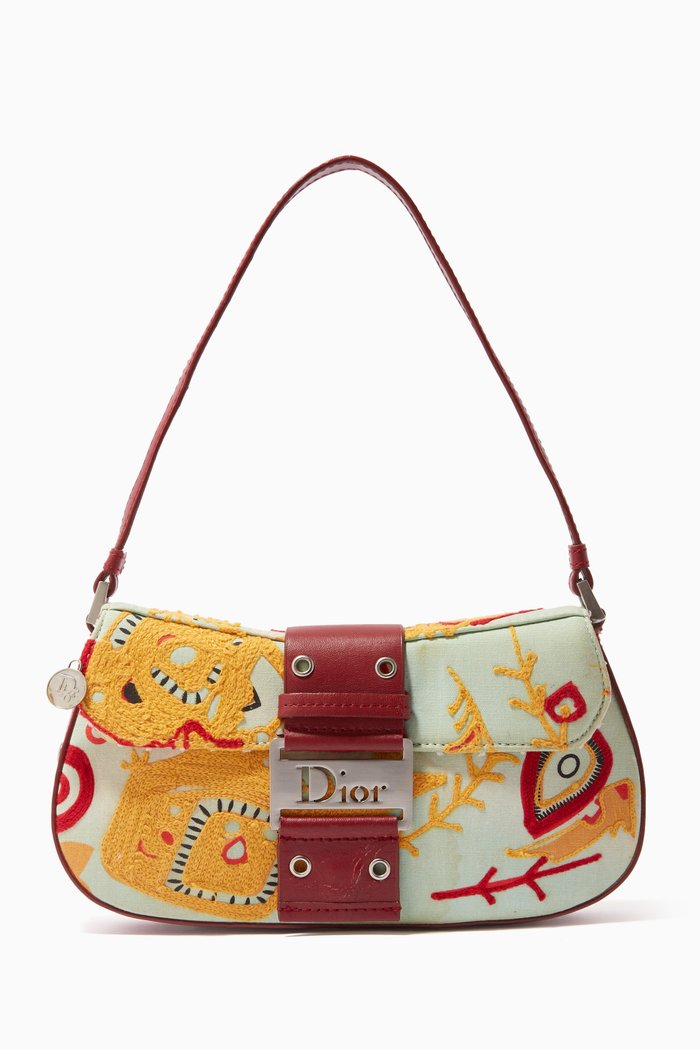 

Shoulder Bag in Paisley Canvas, Multicolour