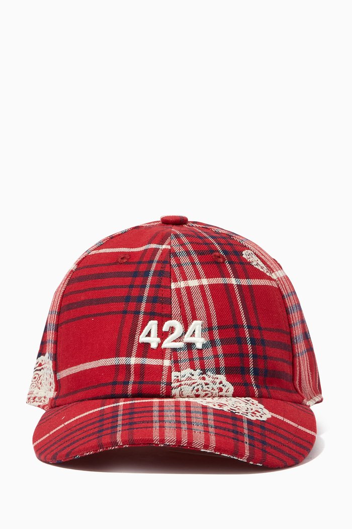 

Logo Cap in Cotton, Red