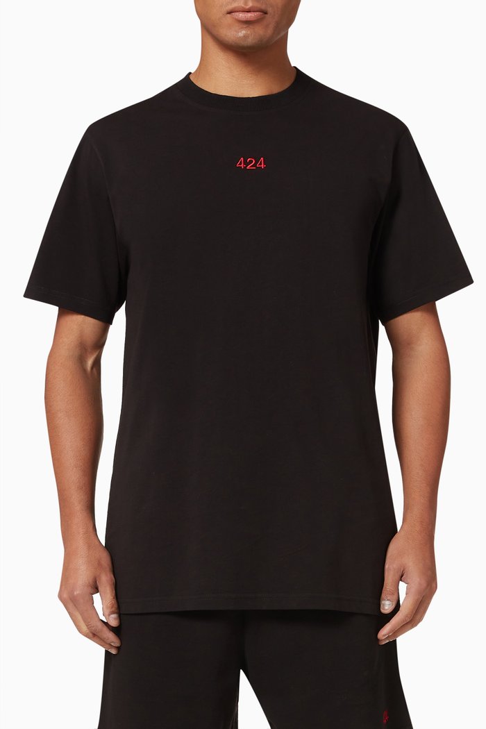 

Logo T shirt in Cotton, Black