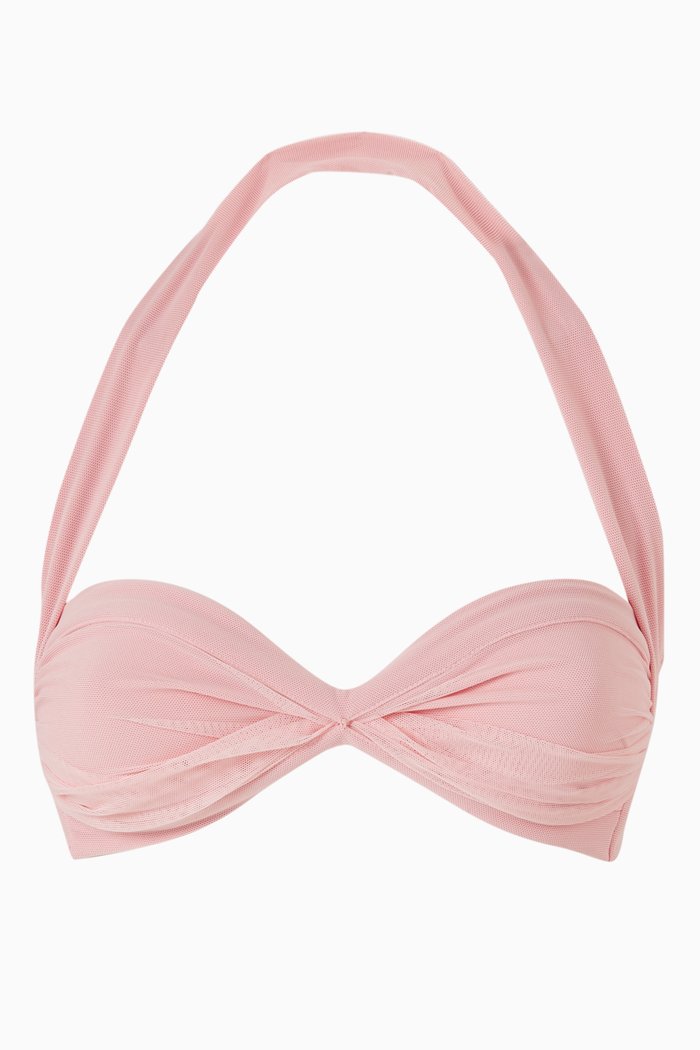 

Bill Bikini Top in Nylon Lycra, Pink