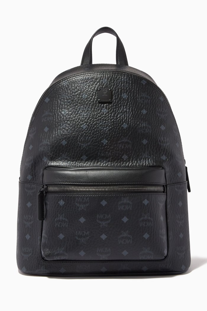 

Medium Stark Backpack in Visetos Canvas, Black