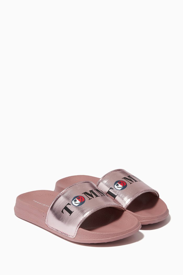 

Tommy Slides in Rubber, Pink