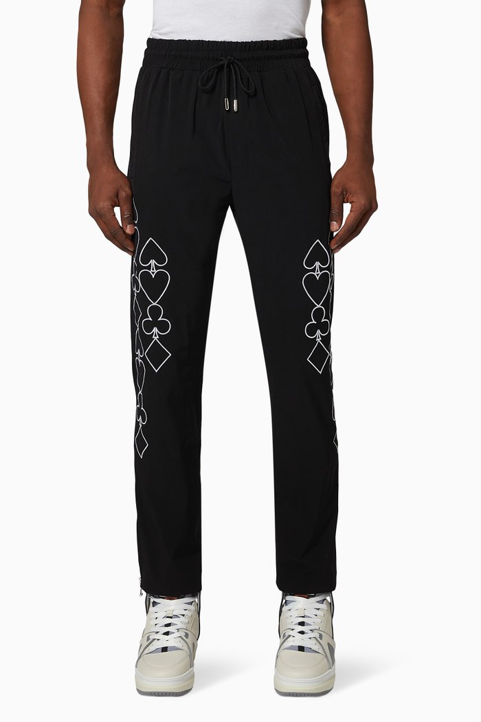 

Embroidered Jogging Pants, Black
