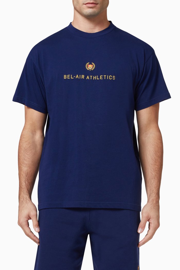 

Academy Crest T-shirt in Jersey, Blue