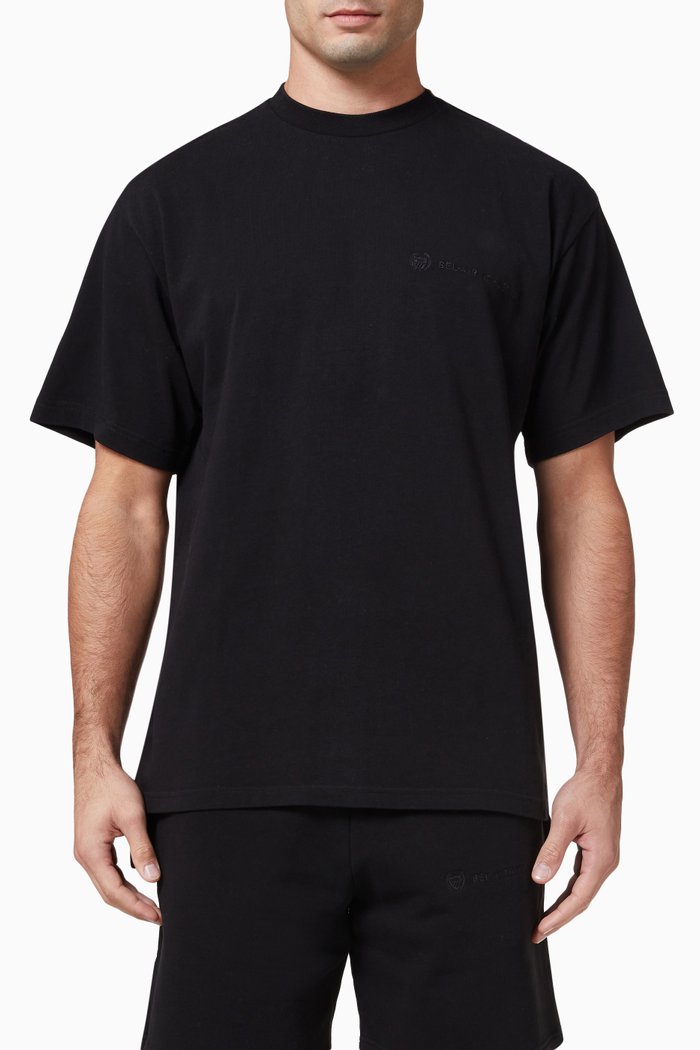

Academy Core Mockneck T-shirt in Jersey, Black