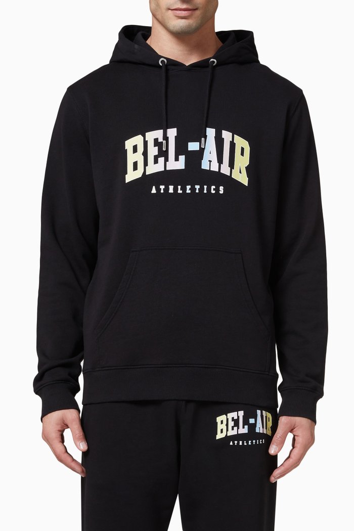 

College Hoodie in Fleece, Black