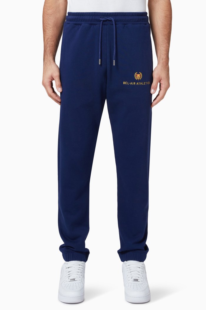 

Academy Crest Sweatpants in Fleece, Blue