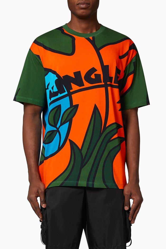 T-Shirt in Cotton, Orange