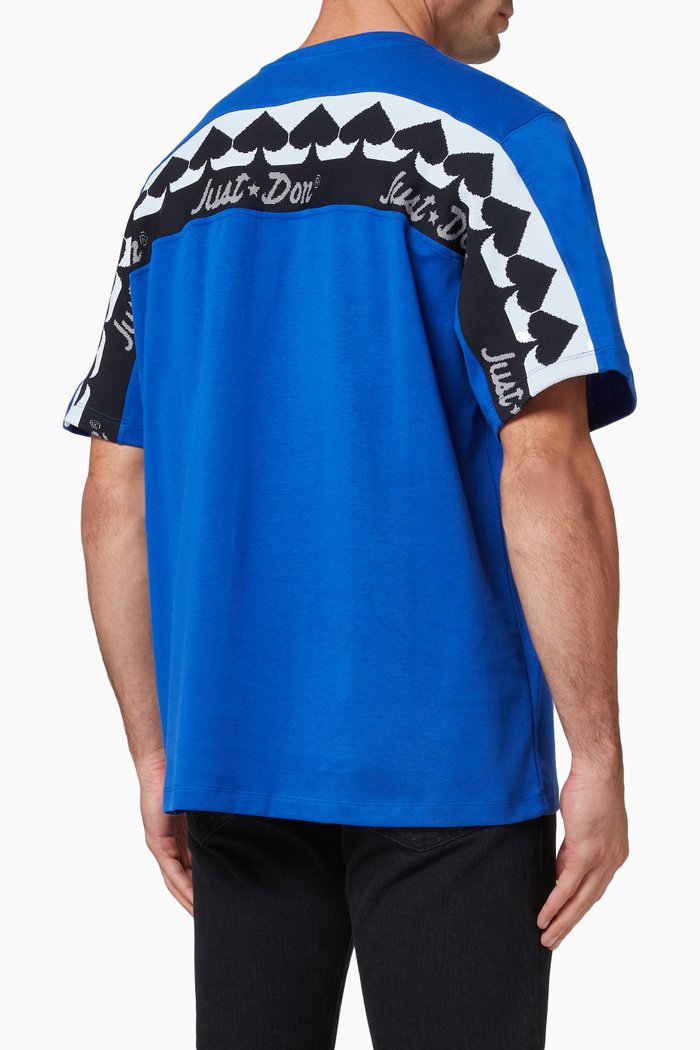 Spades Logo Band T-shirt in Cotton Jersey, Blue