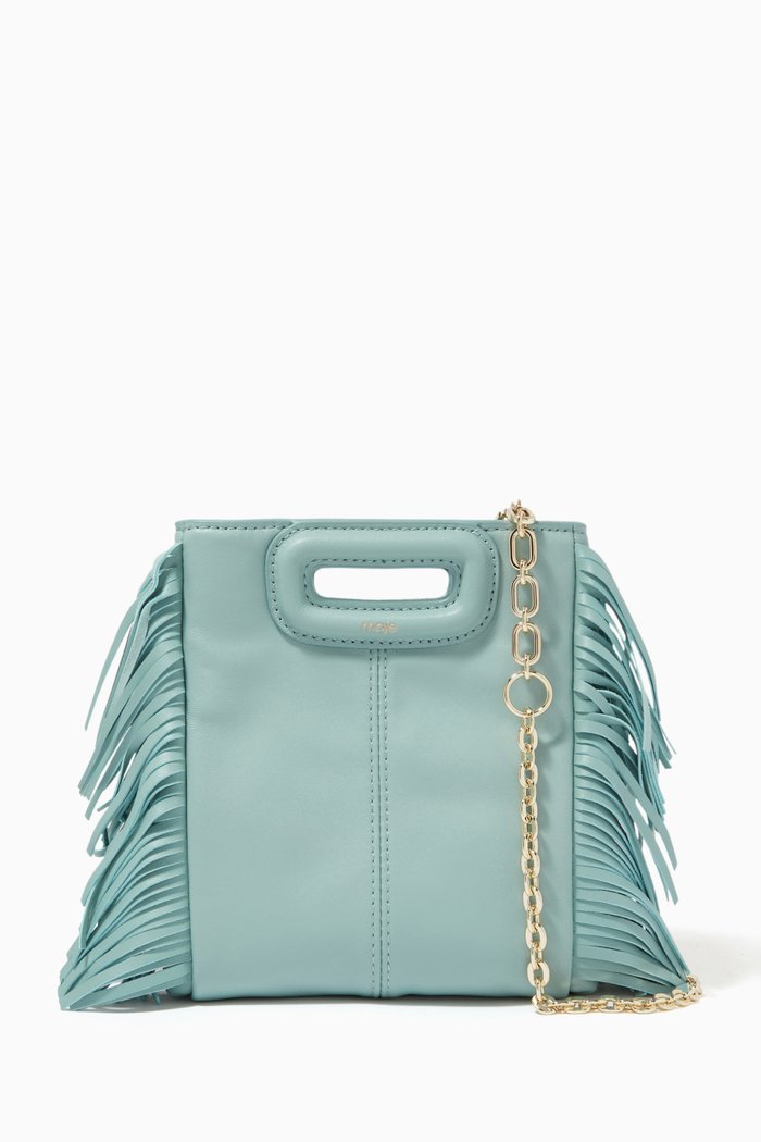 

Mini Shoulder Bag in Leather, Blue