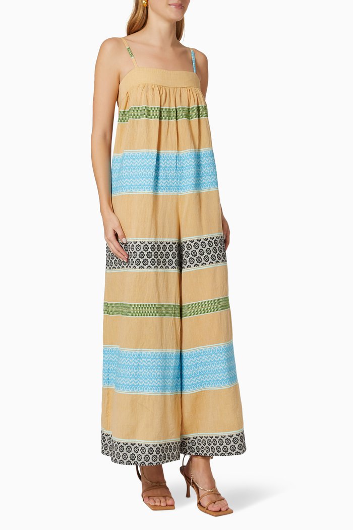 

Zakar Jumpsuit in Linen, Multicolour