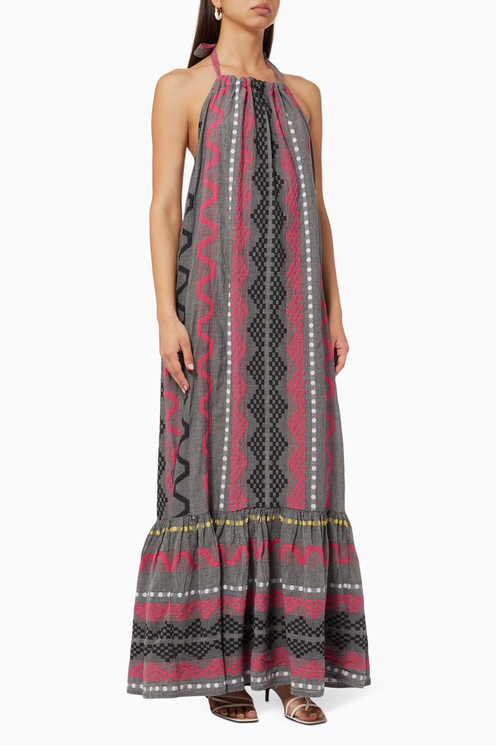 

Zakar Maxi Dress in Cotton, Grey