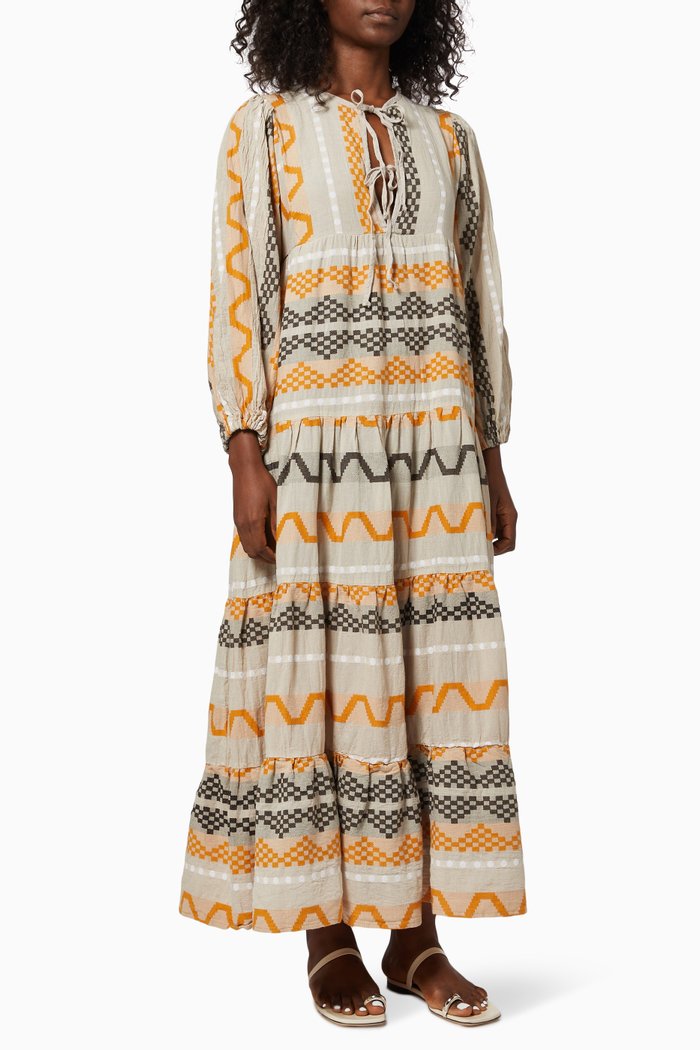 

Zakar Maxi Dress in Cotton, Neutral
