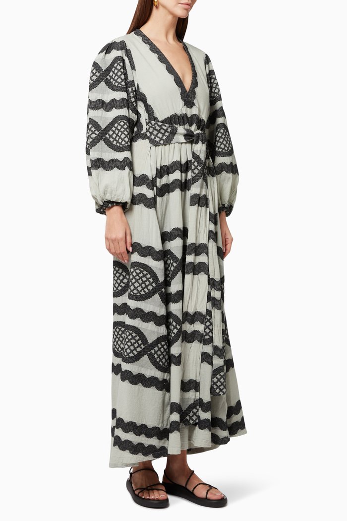 

Zakar Maxi Dress in Cotton, Black