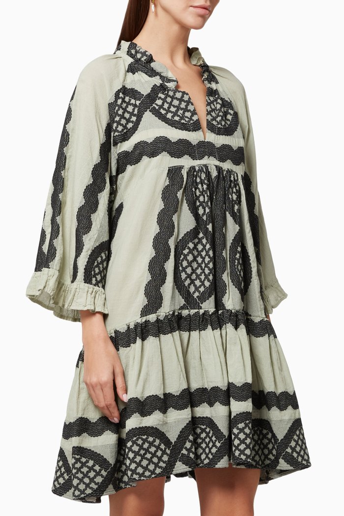 

Zakar Dress in Cotton, Black