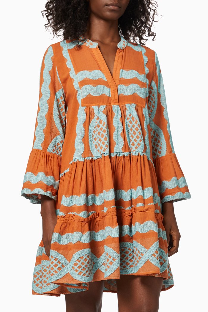 

Zakar Dress in Cotton, Blue