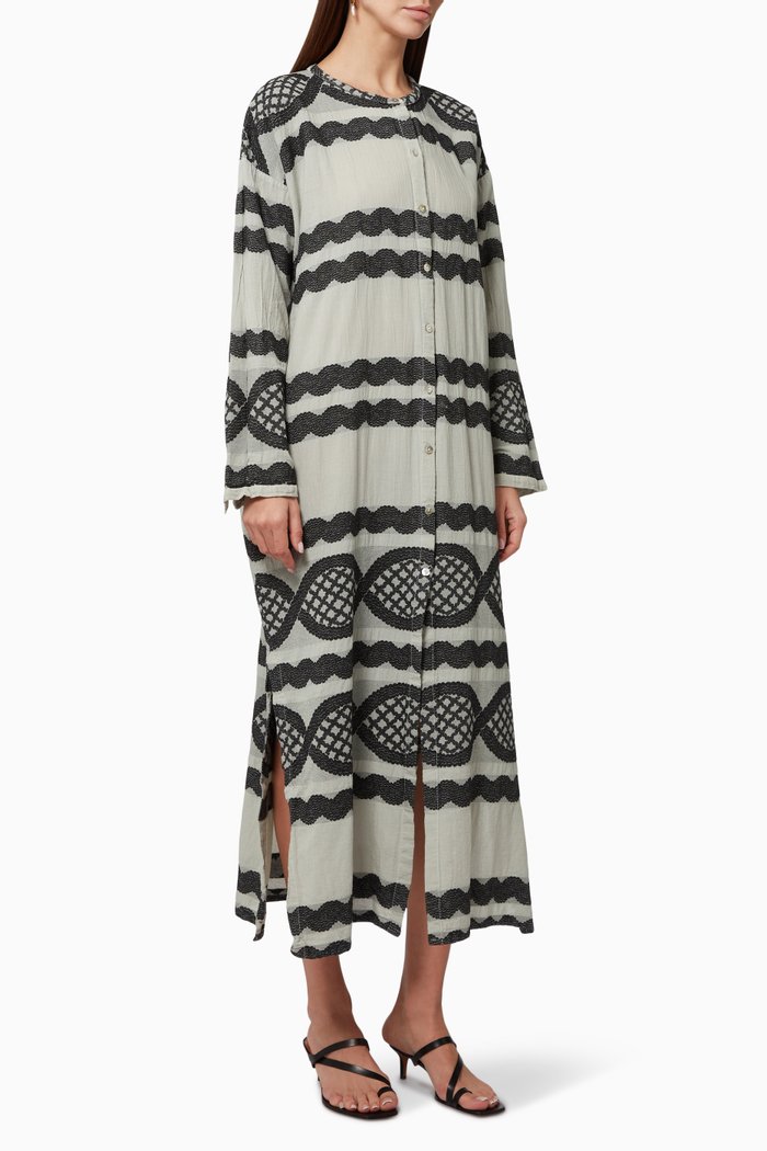 

Zakar Maxi Dress in Cotton, Black