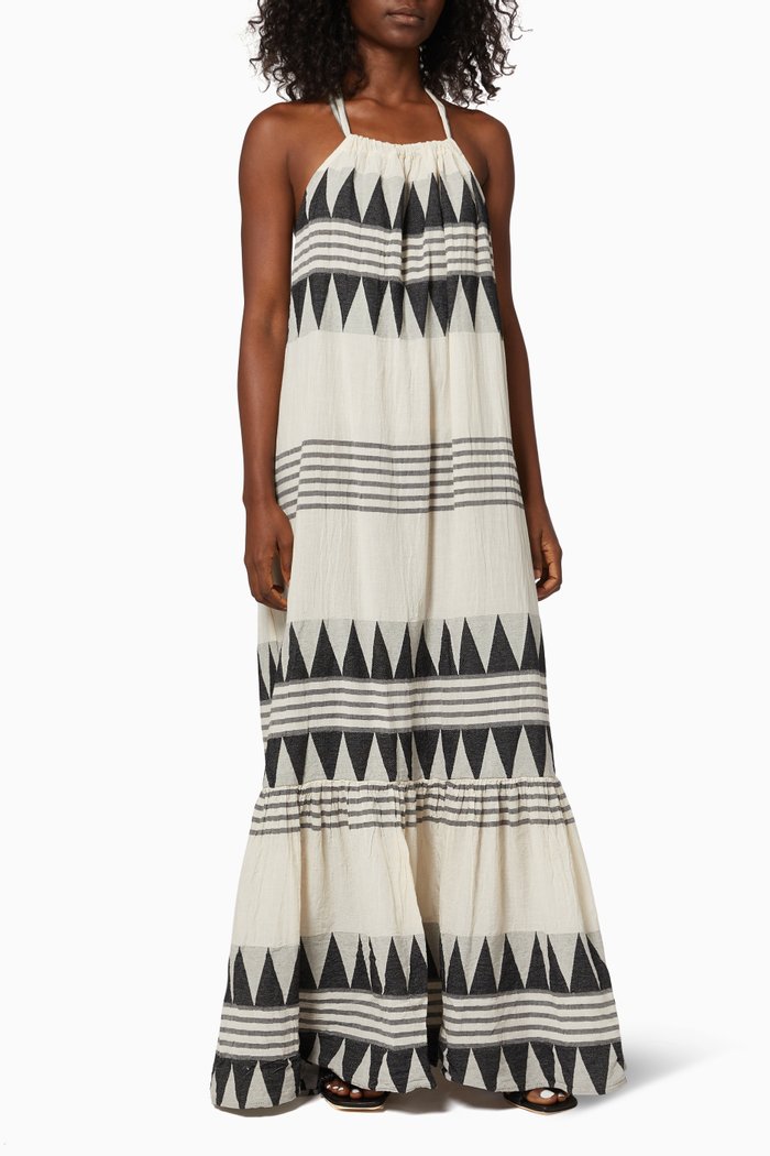 

Zakar Maxi Dress in Cotton, Black