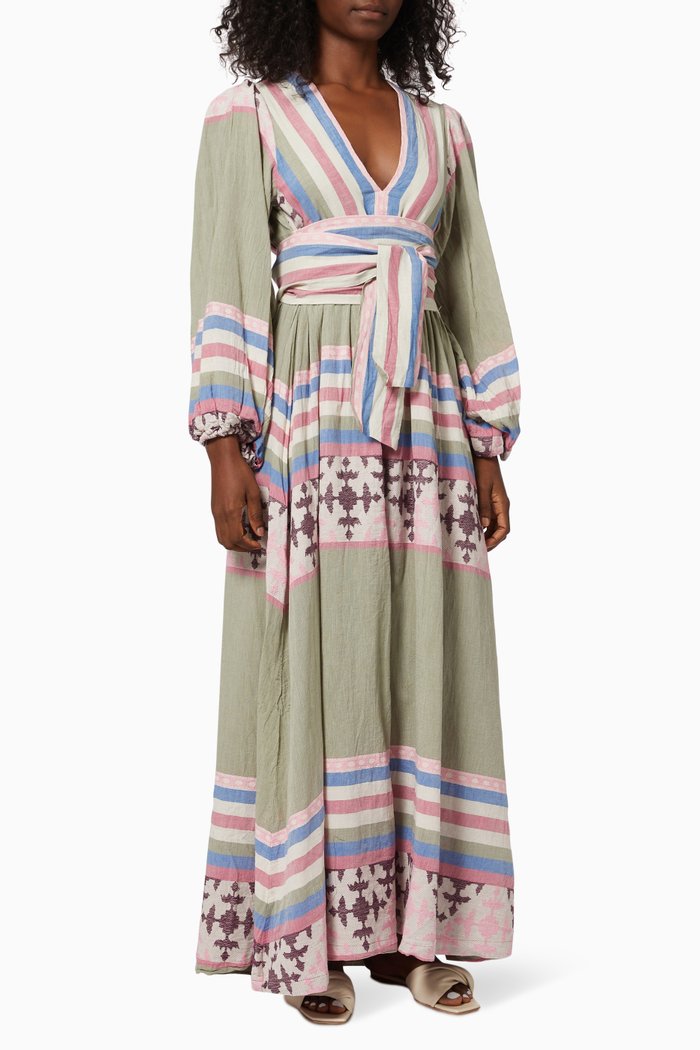 

Zakar Maxi Dress in Cotton, Pink