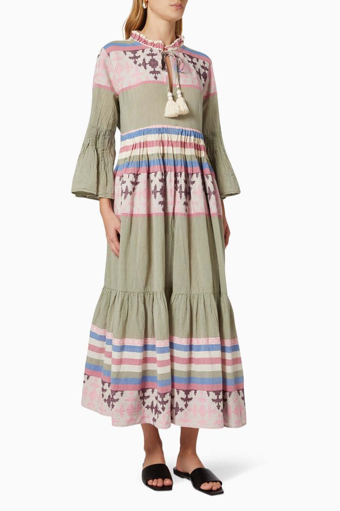

Zakar Maxi Dress in Linen, Pink