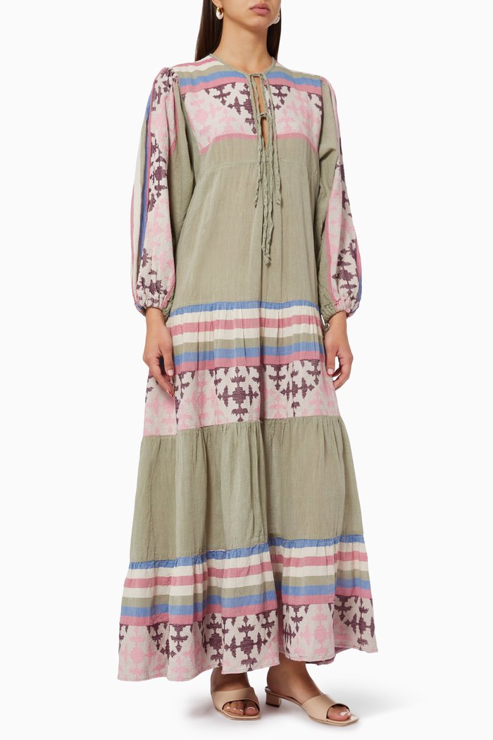 

Zakar Maxi Dress in Cotton, Pink