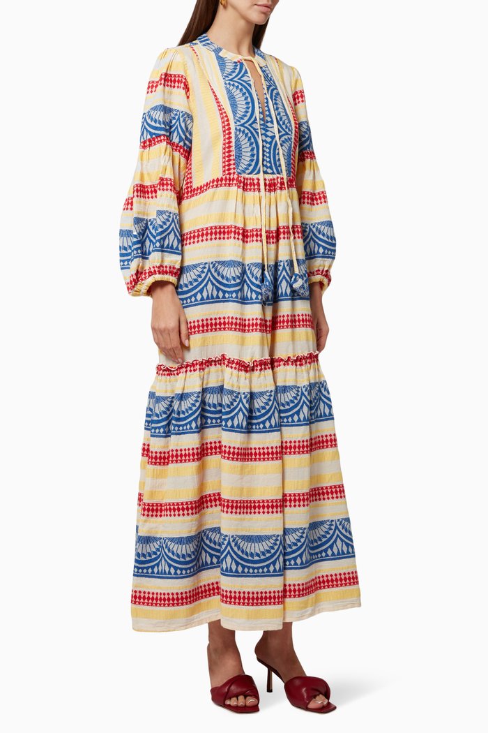 

Zakar Maxi Dress in Cotton, Yellow