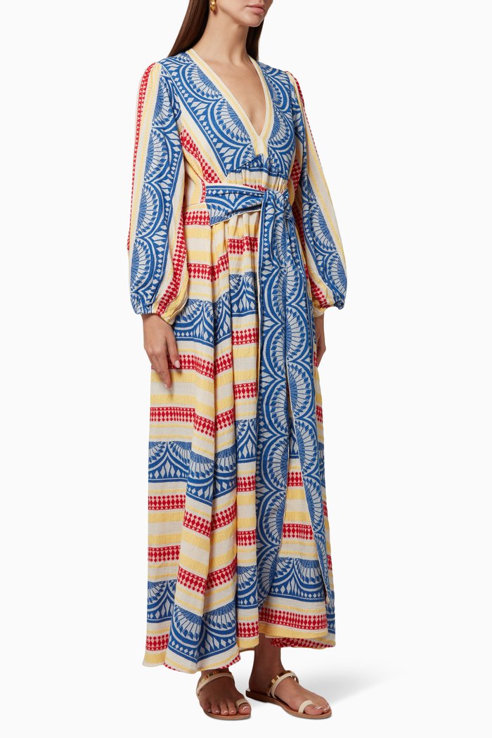 

Zakar Maxi Dress in Cotton, Yellow