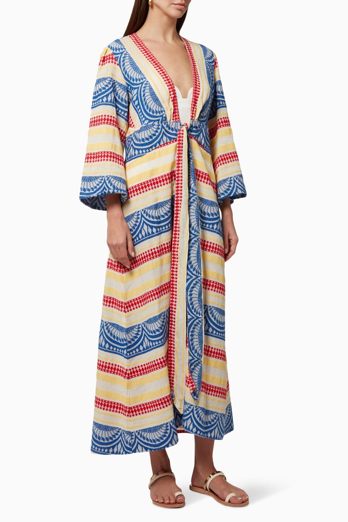 

Zakar Kimono in Cotton, Yellow