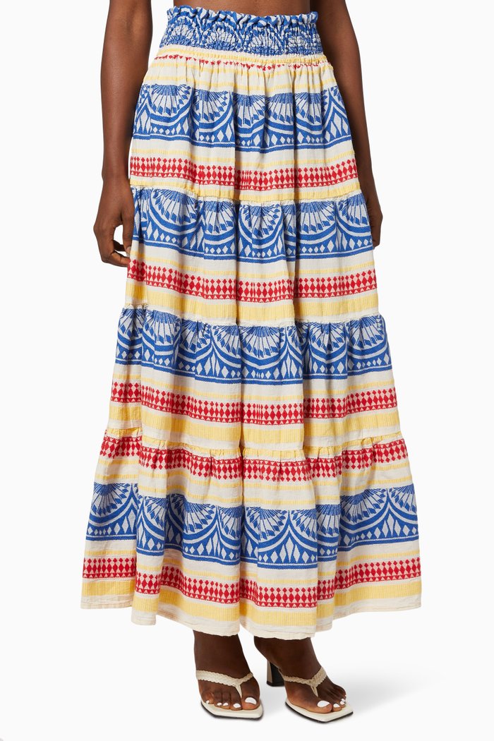 

Zakar Maxi Skirt in Cotton, Yellow