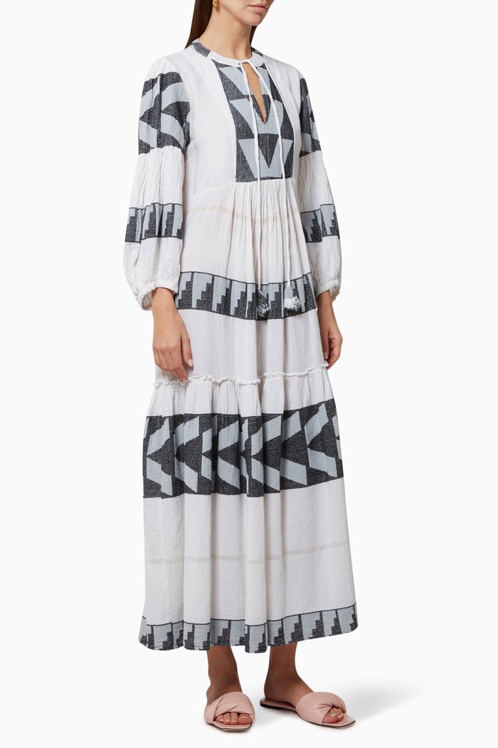 

Zakar Maxi Dress in Cotton, White
