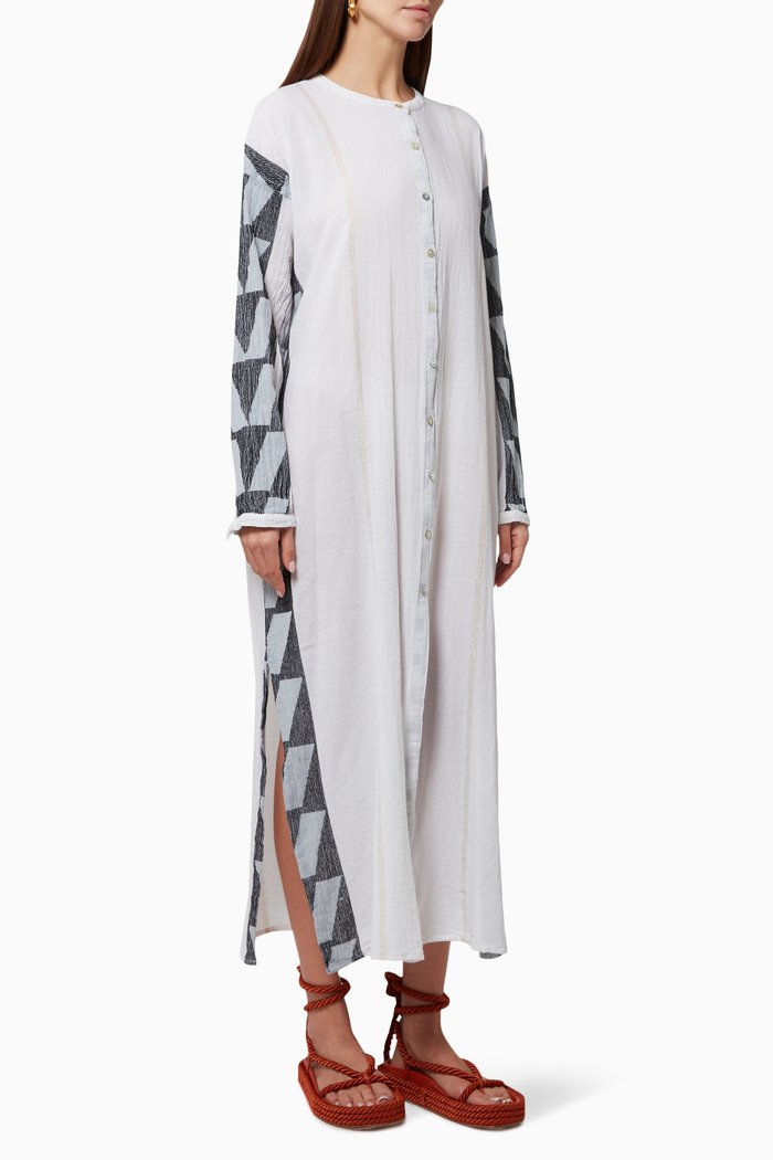 

Zakar Maxi Dress in Cotton, White
