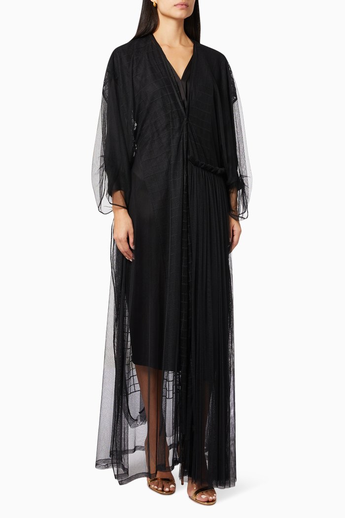 

Sheer Abaya, Black