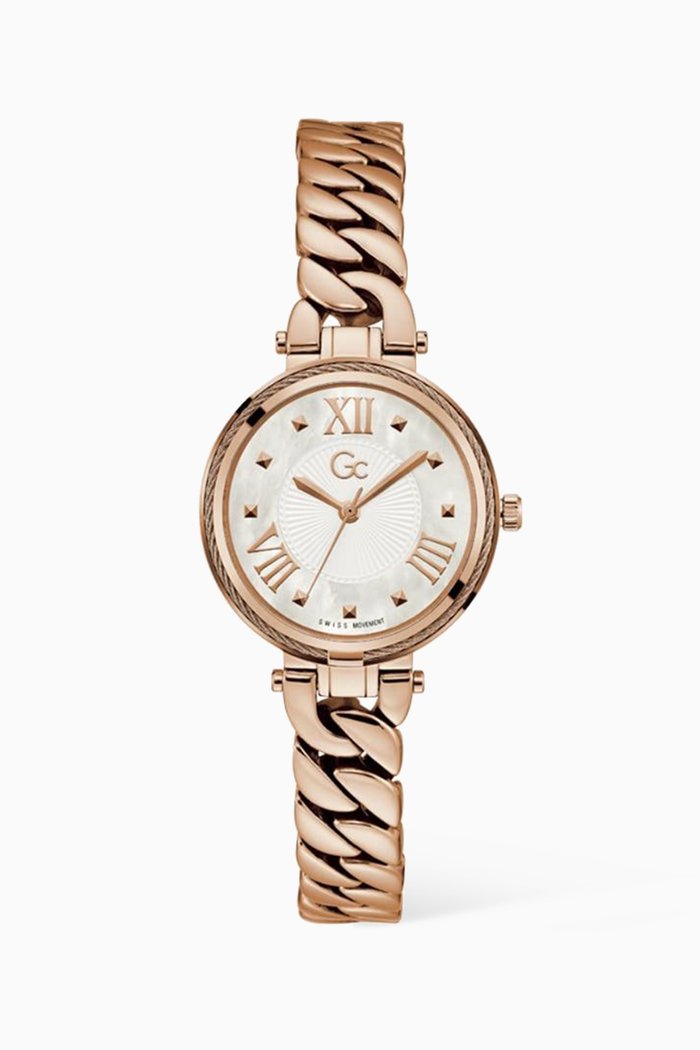 Ladychain Quartz Watch, 32mm, White