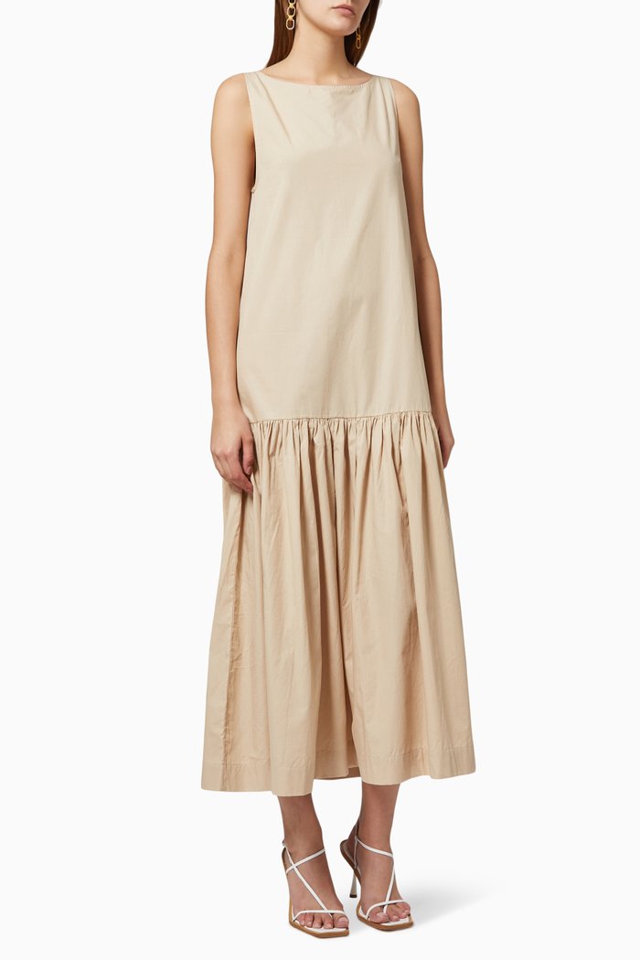

Drop Hem Maxi Dress, Neutral