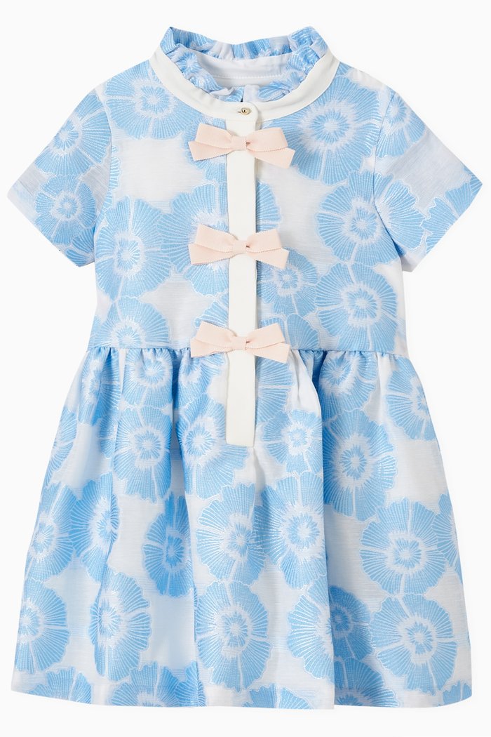 

Shirt Dress in Jacquard, Blue